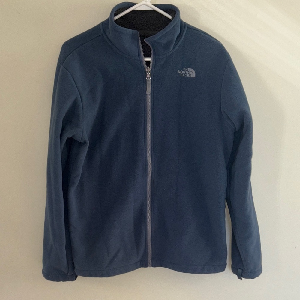 The North Face grey/blue Full-Zip Fleece